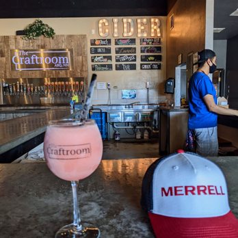 The Craftroom - a glass of wine and a baseball cap - Cideries Near Me - Albuquerque, New Mexico
