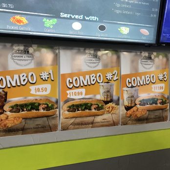 Banh Mi And Tea - Combos 3.2.23 - Sandwiches Near Me - Houston, Texas