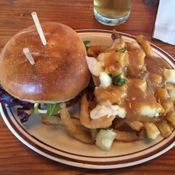 Falling Sky Brewing - Burger with a side of poutine- a big plate of yummy! - Gastropubs Near Me - Eugene, Oregon Falling Sky Brewing - Burger with a side of poutine- a big plate of yummy! - Gastropubs Near Me - Eugene, Oregon