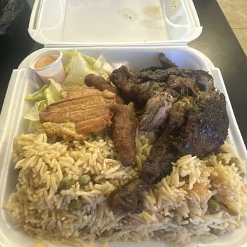 Island Fusion Cuisine - MASSIVE portion packed with flavor. All this for $15! - Haitian Near Me - Pompano Beach, Florida Island Fusion Cuisine - MASSIVE portion packed with flavor. All this for $15! - Haitian Near Me - Pompano Beach, Florida