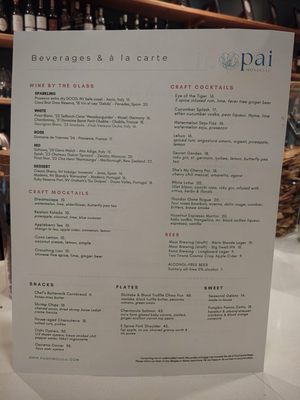 Menu photo 6 PAI Honolulu Honolulu, HI