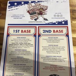 Southpaw Bar & Grill - Menu