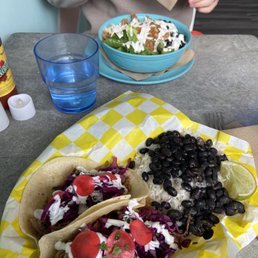 Barbacoa tacos and a barbacoa bowl Barbacoa tacos and a barbacoa bowl