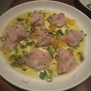 North Italia - Yellowtail Crudo - Italian Near Me - Cerritos, California