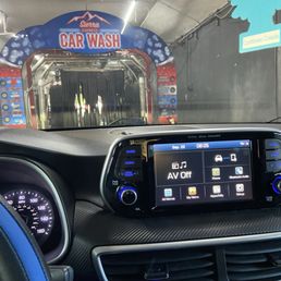Sat here while they tried to figure out how to make the car wash work Sat here while they tried to figure out how to make the car wash work