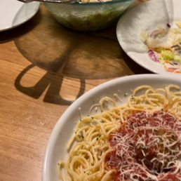 Never Ending Soup, Salad & Breadsticks and Spaghetti with Marinara Never Ending Soup, Salad & Breadsticks and Spaghetti with Marinara