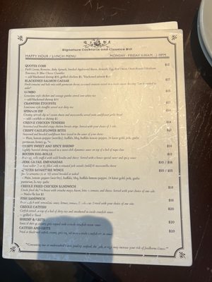 Menu photo 1 Quotes Willowbrook Houston, TX