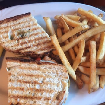 Rise n Dine - CHICKEN PESTO PANINI with side of fries - American Near Me - Wheeling, Illinois Rise n Dine - CHICKEN PESTO PANINI with side of fries - American Near Me - Wheeling, Illinois