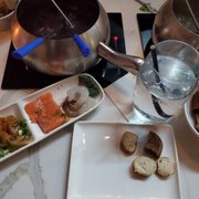 Photo of The Melting Pot - Pittsburgh, PA, United States. Shrimp salmon and chicken and steak