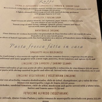 La Cappella - Menu - Italian Near Me - Puerto Vallarta, JAL