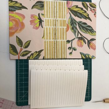 Post - Notebook binding workshop last step after gluing all the cover pieces together and ready to bind pages in - Home Decor Near Me - Detroit, Michigan