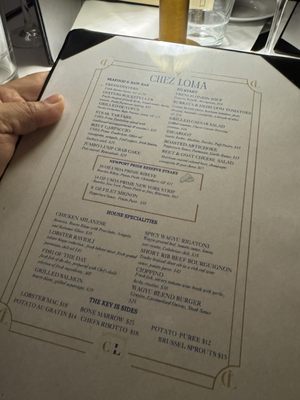 Menu photo 3 Chez Loma Coronado, CA