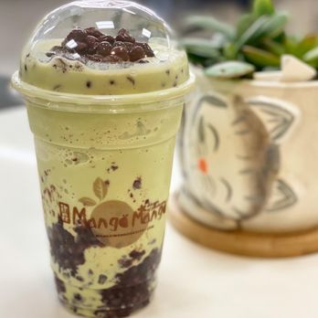 Mango Mango Dessert - D10. Green Tea Smoothie-o with Red Bean and Black Rice - Desserts Near Me - Buffalo, New York Mango Mango Dessert - D10. Green Tea Smoothie-o with Red Bean and Black Rice - Desserts Near Me - Buffalo, New York