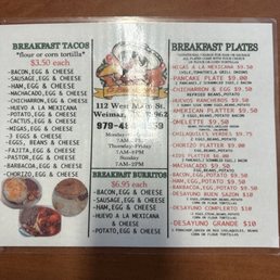 El Buen Sazon Menu