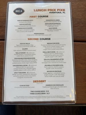 Menu photo 3 Bulla Gastrobar Aventura, FL