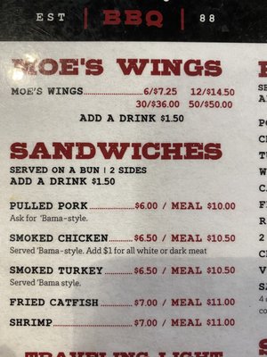 Menu photo 7 Moe’s Original BBQ Hoover, AL