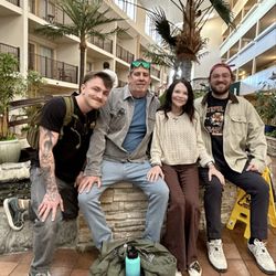 The Alcove - Me with my two sons and my husband/ their step father.
