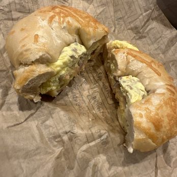 Bagels 'n Grinds - Got the Leo with Asiago cheese bagel. It was very tasty. - Breakfast & Brunch Near Me - Hanover, Maryland Bagels 'n Grinds - Got the Leo with Asiago cheese bagel. It was very tasty. - Breakfast & Brunch Near Me - Hanover, Maryland