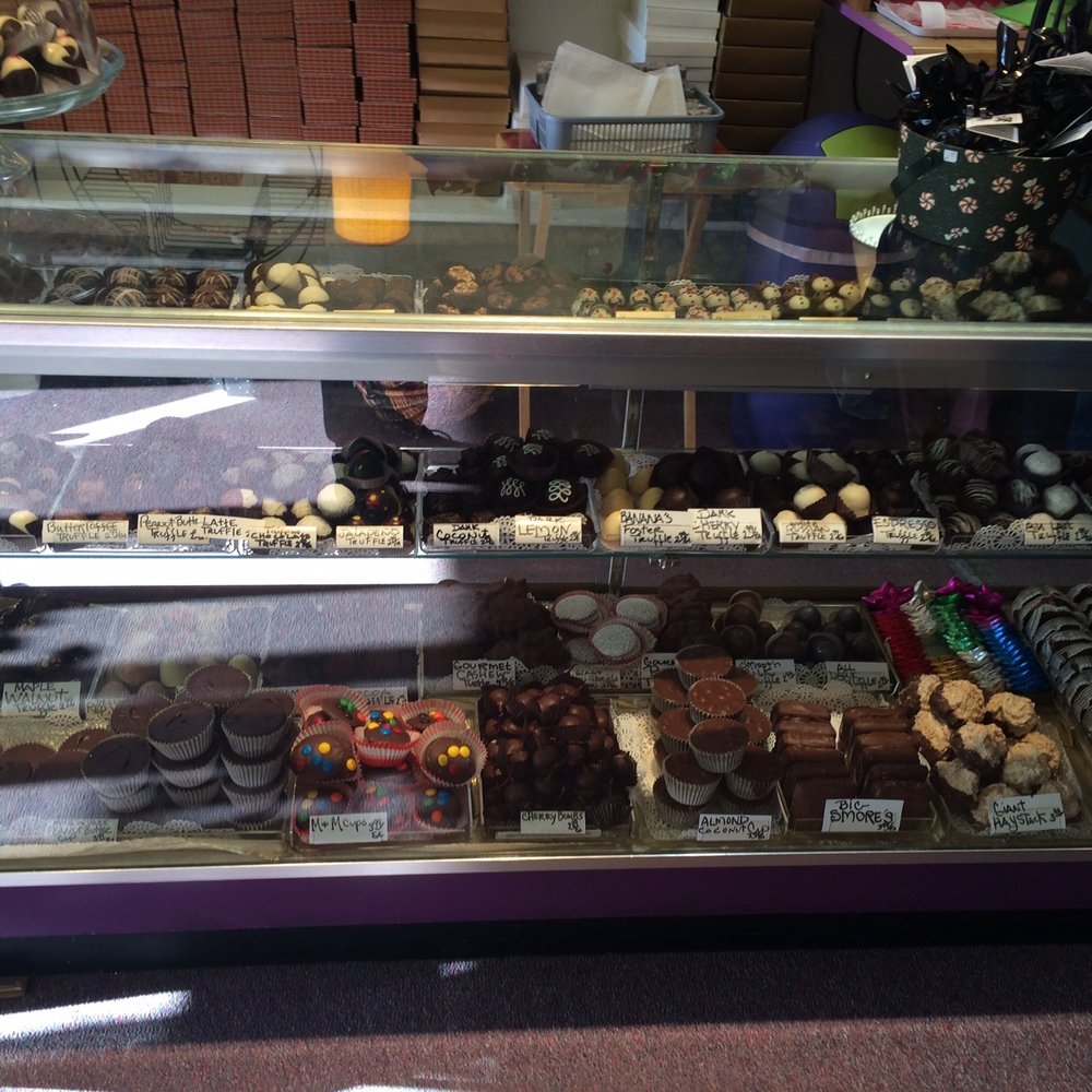 Chocolate Tree - a display case filled with chocolates - Candy Stores Near Me - Sheridan, Wyoming Chocolate Tree - a display case filled with chocolates - Candy Stores Near Me - Sheridan, Wyoming