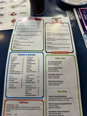 Menu photo 2 La Gloria San Antonio, TX