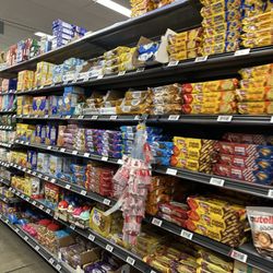 Aisles fully stocked