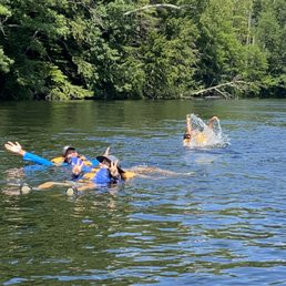 Dip in the rapids with friends and family. Dip in the rapids with friends and family.
