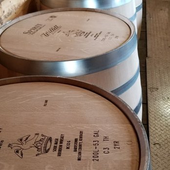 Willett Distillery - The new barrels they are testing and the great looking hams that a local restaurant is curing inside the warehouse. - Distilleries Near Me - Bardstown, Kentucky Willett Distillery - The new barrels they are testing and the great looking hams that a local restaurant is curing inside the warehouse. - Distilleries Near Me - Bardstown, Kentucky