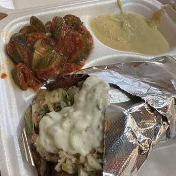 Athena Roasted Chicken - Gyro On Pita with zucchini and Hummus - Greek Near Me - Maitland, Florida