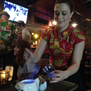Trader Vic's - Our server Amanda making a Black Stripe ($7.50) at Trader Vic’s in Emeryville. - Hawaiian Near Me - Emeryville, California Trader Vic's - Our server Amanda making a Black Stripe ($7.50) at Trader Vic’s in Emeryville. - Hawaiian Near Me - Emeryville, California