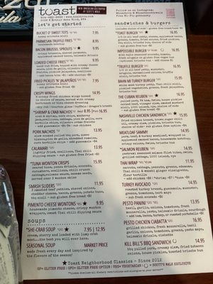 Menu photo 2 Toast - Scott’s Walk Richmond, VA Menu photo 2 Toast - Scott’s Walk Richmond, VA