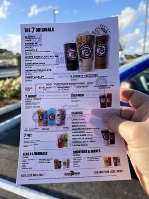 Menu photo 4 7 Brew Coffee Clermont, FL