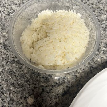 Kinnara Thai - Steamed rice. I didn't remove anything from the container, paid extra for it and tipped $2. - Thai Near Me - Van Nuys, California Kinnara Thai - Steamed rice. I didn't remove anything from the container, paid extra for it and tipped $2. - Thai Near Me - Van Nuys, California