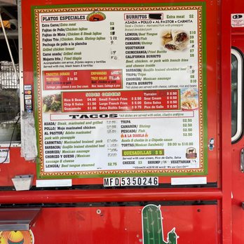 The Taco Truck - Menu - Food Trucks Near Me - Stuart, Florida