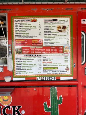 Menu photo 1 The Taco Truck Stuart, FL