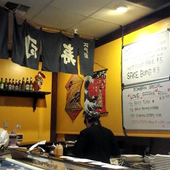 Ichiban Sushi - Sushi chef making the rolls at the bar. - Japanese Near Me - Bakersfield, California