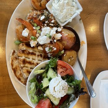 Ethos Greek Bistro - Shrimp Saganaki Platter - Greek Near Me - Coconut Creek, Florida Ethos Greek Bistro - Shrimp Saganaki Platter - Greek Near Me - Coconut Creek, Florida