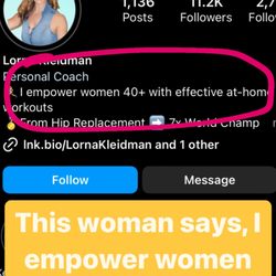 Lorna Kleidman - Do not support this woman she try's to break down women