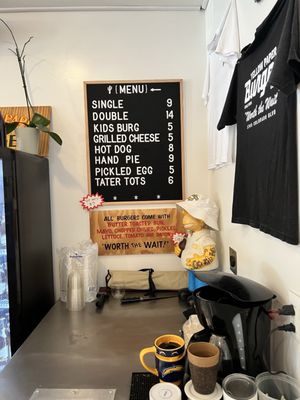Yellow Paper Burger by null