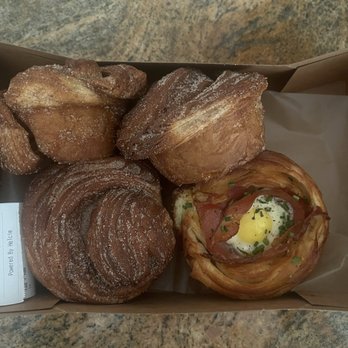 Moonbelly Bakery - Two cinnamon buns, one cardamom bun, and an egg and ham pastry - all highlyyy recommend! - Bakeries Near Me - Sacramento, California Moonbelly Bakery - Two cinnamon buns, one cardamom bun, and an egg and ham pastry - all highlyyy recommend! - Bakeries Near Me - Sacramento, California