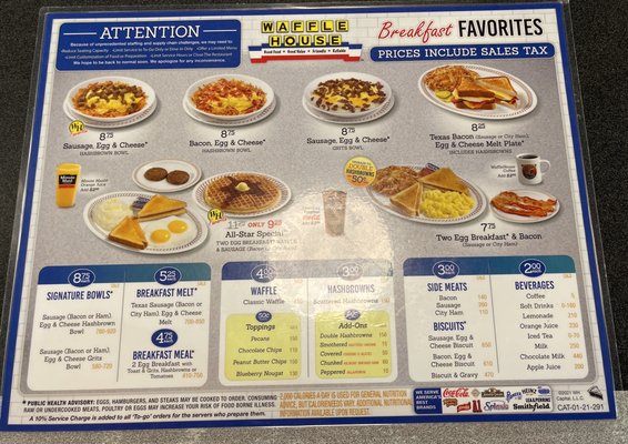 Menu photo 1 Waffle House Rockmart, GA