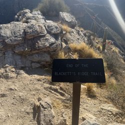 Blackett's Ridge - End of Trail