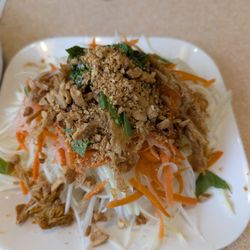 Flower lantern vegetarian restaurant - Nha Hang Chay Hoa Dang - Green papaya salad