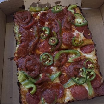SquareHouse Pizza - Pepperoni, Jalapeño, Green Pepper Pizza - Pizza Near Me - Gainesville, Florida SquareHouse Pizza - Pepperoni, Jalapeño, Green Pepper Pizza - Pizza Near Me - Gainesville, Florida