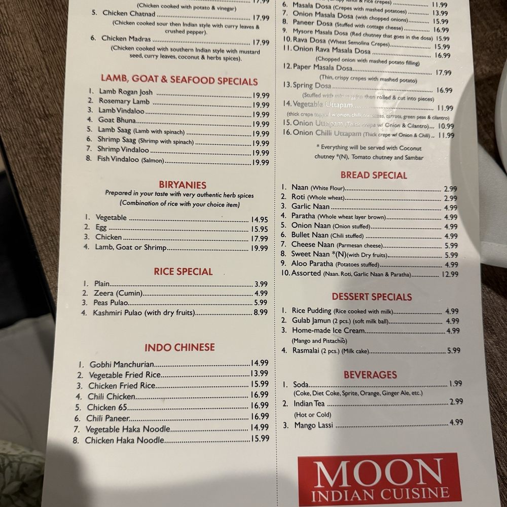 Moon Indian Cuisine - Indian Near Me - Alpharetta, Georgia
