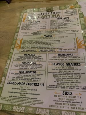 Menu photo 1 Avocado Cantina Palm Beach Gardens, FL Menu photo 1 Avocado Cantina Palm Beach Gardens, FL