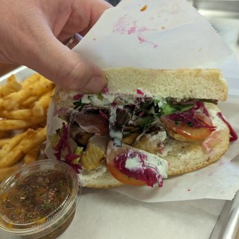 Kapadokia Grill - Mediterranean Turkish - Chicken shishkebab sandwich - Turkish Near Me - Greensboro, North Carolina