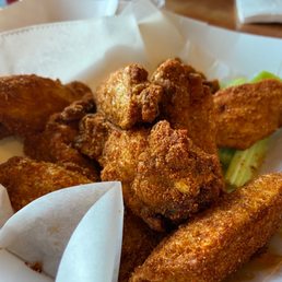 a basket of fried chicken a basket of fried chicken