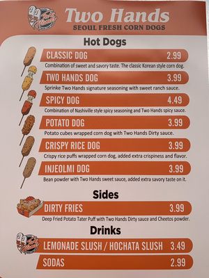 Menu photo 8 Two Hands Corn Dogs Lakewood, CA Menu photo 8 Two Hands Corn Dogs Lakewood, CA