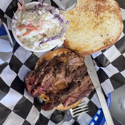 Desert Grill - Brisket sandwich with Coleslaw