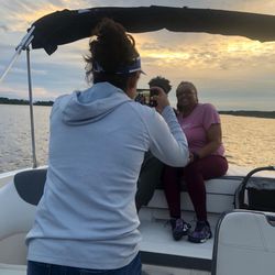 Everything But Fish - Say cheese on our beautiful sunset cruise